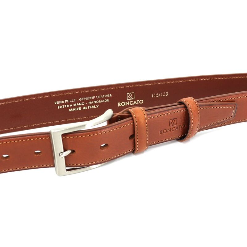 Upgrade your Acessory Game with a sleek Brown Leather Belt, 110cm