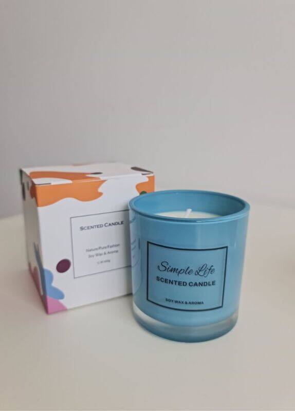 

Generic Tranquil Lavender Mist: Blue Lavender Bliss - Soothing Scented Candle Jar - Immerse Yourself in Serenity - Up to 45 Hours of Calming Burn Time