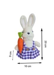 Fatio 20 cm Easter Bunny Simulation Cotton String Rabbits Ornament Crafts Decoration for Yard Sign Garden, Living Room, Bedroom