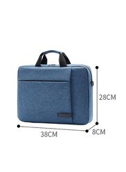 Classy Waterproof Laptop Backpack - 40X30X3 cm - Polyester & Oxford Material,Business and personal use, Dark blue color