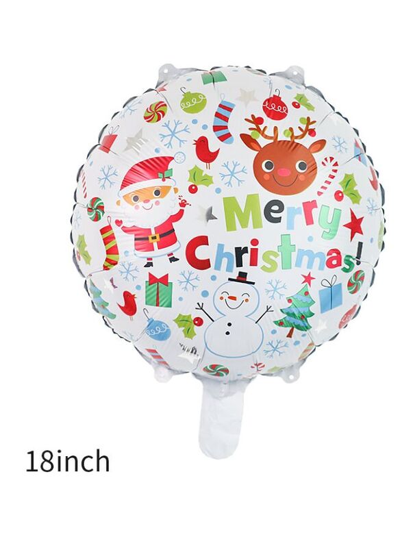 1 pc 18 Inch Christmas Party Balloons Large Size Merry Christmas Foil Balloon Adult & Kids Party Theme Decorations for Birthday, Anniversary, Baby Shower