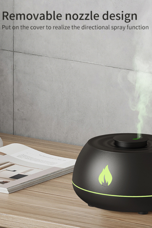 FireGlow Flame Aromatherapy Humidifier: Enhance Your Space with Tranquil Mist and Fragrant Bliss