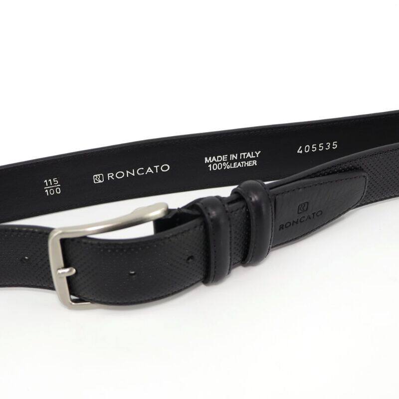 Classic and Timeless: Genuine Black Leather Cow Belt - A Versatile Accessory for Any Occasion, 120cm