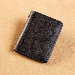 Timeless Leather Wallet for Men - A Must-Have Accessory, Black