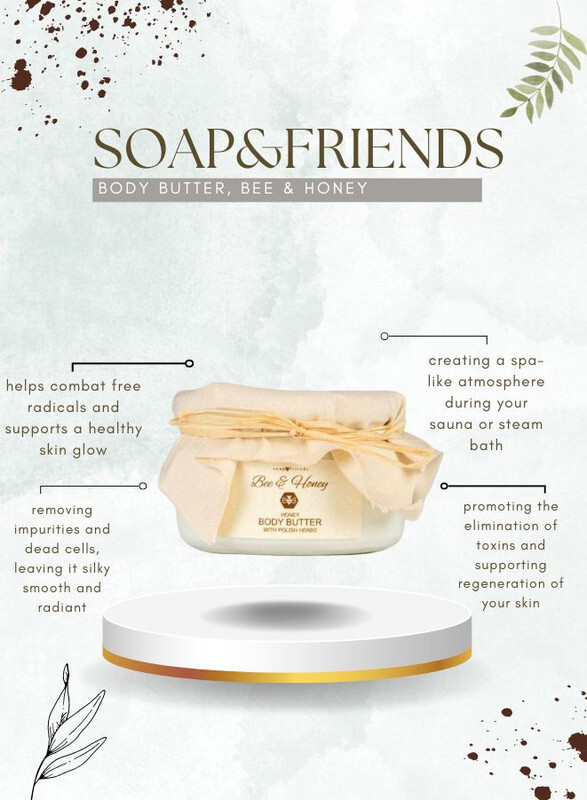 Soap&Friends Nourishing Body Butter Bee&Honey for Soft Skin, 200 ml