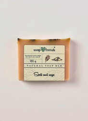 St Hildegarda's Sage and Spelt Soap Bar, 130g Natural Cleanse for Holistic Skin Wellness, Soap&Friends