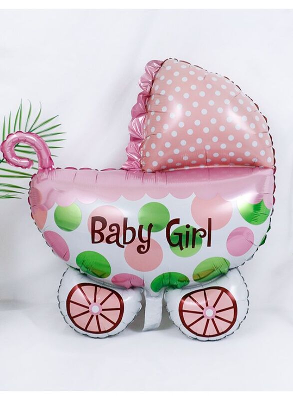 1 pc Birthday Party Balloons Large Size Baby Girl Crib Foil Balloon Adult & Kids Party Theme Decorations for Birthday, Anniversary, Baby Shower