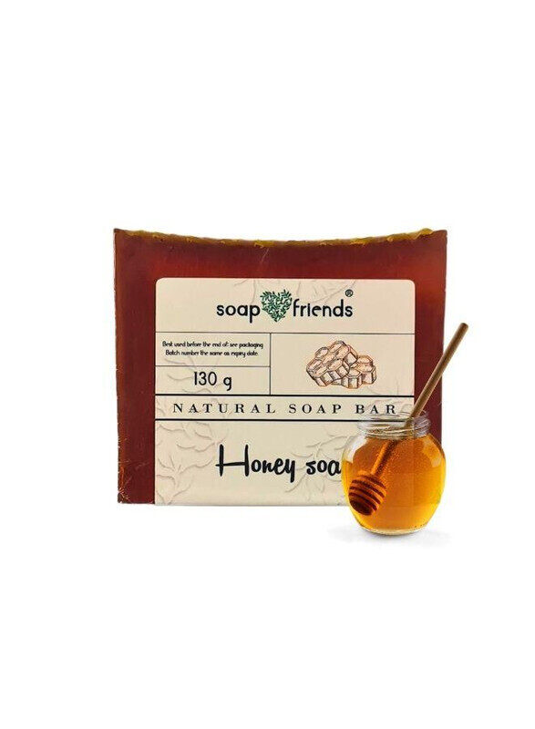 

Soap&friends Nourishing Honey Soap Bar for Deep Moisturization for Soft and Radiant Skin, Perfect For Daily Glow, 130g