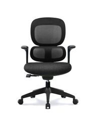 Modern Executive Ergonimic Office Chair Without Headrest, Black Base for Office, Home and Shops, Black