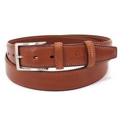 Upgrade your Acessory Game with a sleek Brown Leather Belt, 125cm
