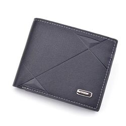 Classic Men's Leather Wallet, Blue
