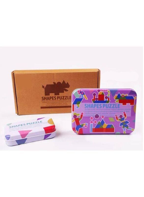 

Generic Montessori Educational Toys, Learn Sorting and Stacking Toy for Toddlers, Boys and Girls, 36 Pieces of Geometric Shapes and 60 Design Cards, Style C