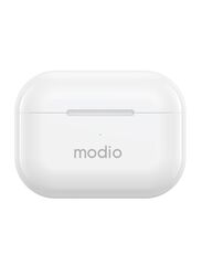Modio ME8 True wireless stereo headset(White) with free case (Red/Black/Blue)