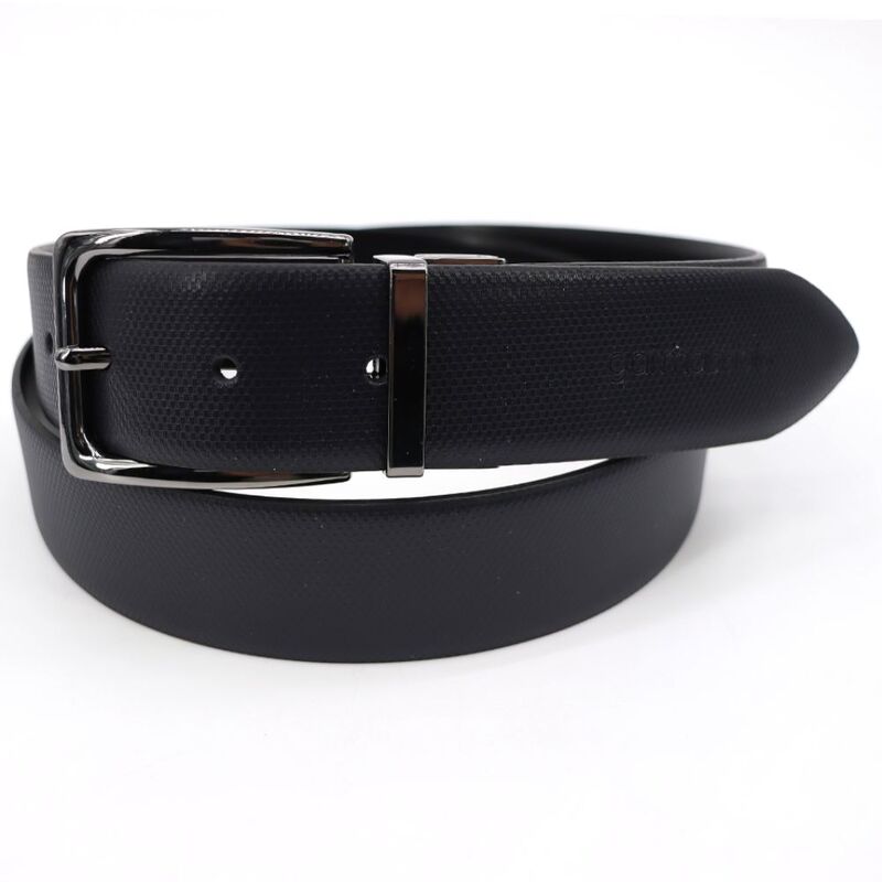 Men's calf leather belt made in Italy, A Versatile Accessory for Any Occasion, Blue, 115cm