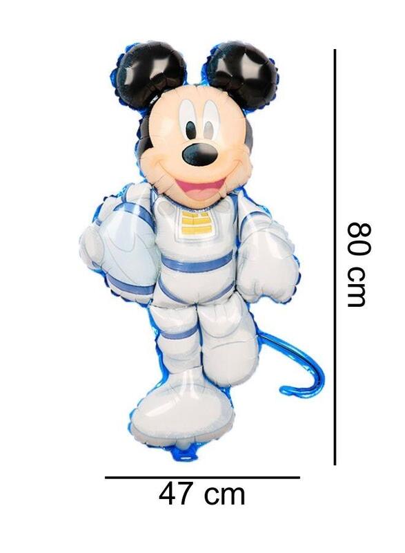 Disney Mickey Mouse Balloon Set - Blue Fun Party Decor with Balloon Bouquet, Latex Balloons, and Foil Mickey Balloon Perfect for Birthdays, Baby Showers