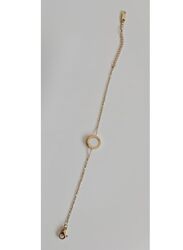 Elegant White Studded Rose Gold Color Chain Bracelet for Women, Best Gift for Birthday,Valentine Day for her