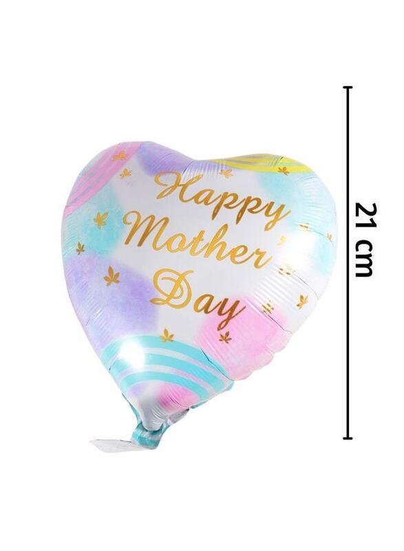 Happy Mothers Day and Best Mom Balloon Decor Mothers Day Decorations for Party Set of 6 Multicolored Balloon