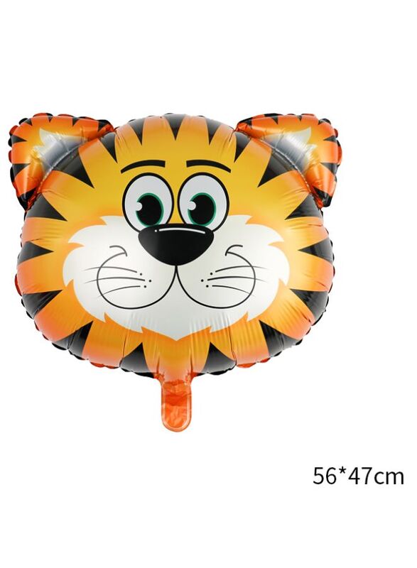 1 pc Birthday Party Balloons Large Size Tiger Foil Balloon Adult & Kids Party Theme Decorations for Birthday, Anniversary, Baby Shower