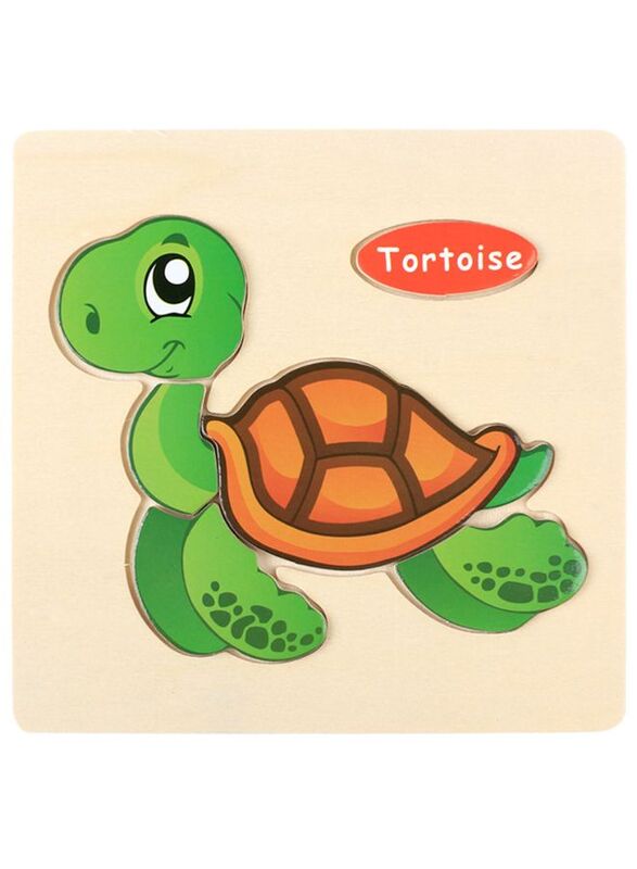 

Generic Wooden Puzzles for Kids Boys and Girls Animals Set Tortoise