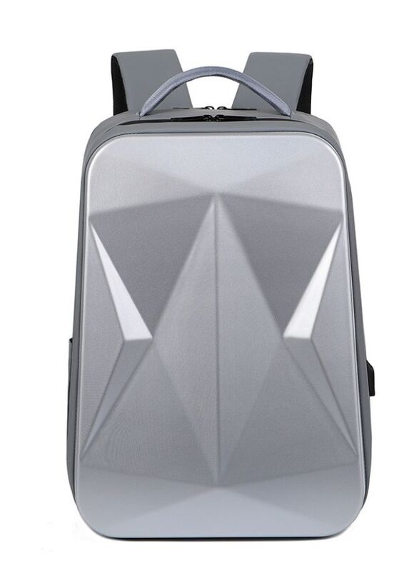 Travel Laptop Backpack,Water Resistant Hard Shell Backpack with USB Charging Port, Business Computer Backpack for Work/School/College, Grey