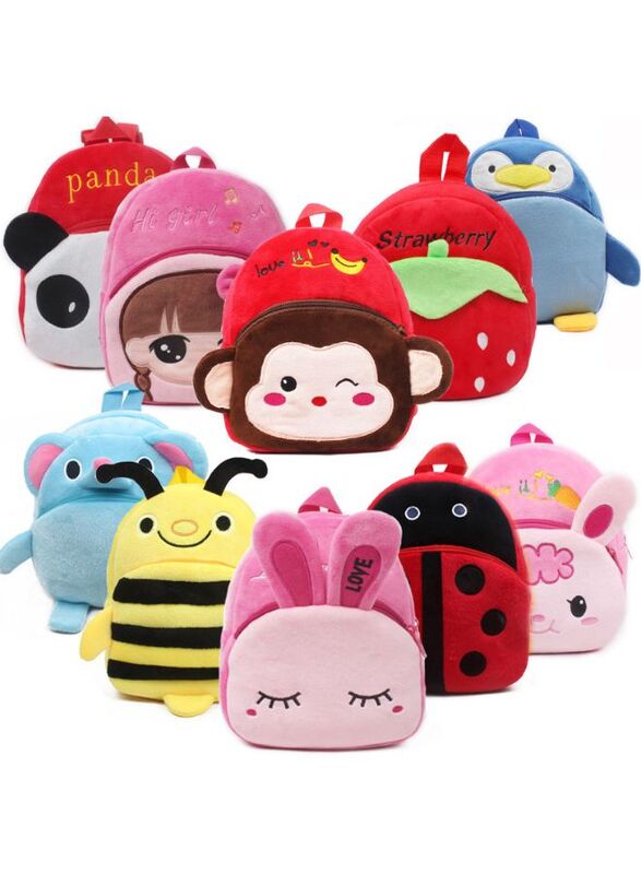 Mini Backpack Kids Cute School Shoulder Bag Toddler Plush Small Backpack Baby Schoolbag Preschool Bag Gift, Panda 2