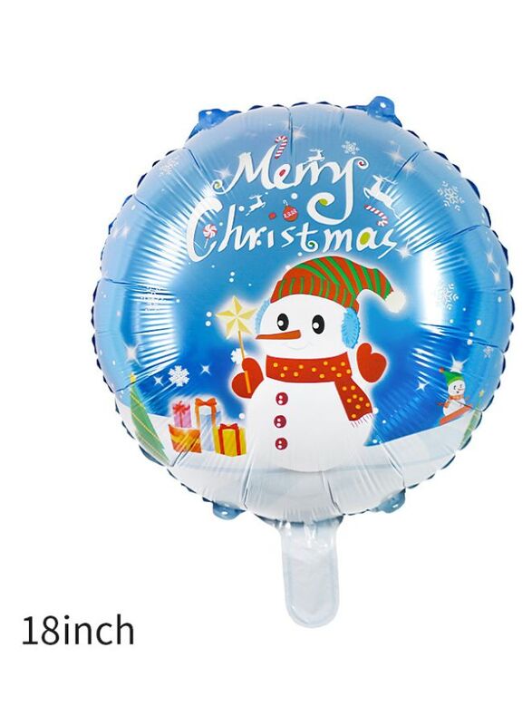 1 pc 18 Inch Christmas Party Balloons Large Size Merry Christmas Snowman Foil Balloon Adult & Kids Party Theme Decorations for Birthday, Anniversary, Baby Shower