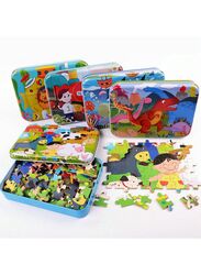 Wooden Jigsaw 120 Pieces Cartoon Animals Fairy Tales Puzzles Children Wood Early Learning Set Montessori Education Toy Kids Gift, Pirate