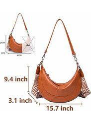 Stylish and Functional Leather Shoulder Bag For Women, Brown