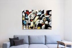 Abstract Wall Decor for Living Room Bedroom Wall Art Paintings Abstract Ink painting Wall Artworks Hang Pictures for Office Decoration
