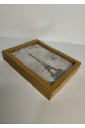 Two-Fold Photo Frame: Versatile Display for Double the Memories (Four Photos)(Natural Wood)