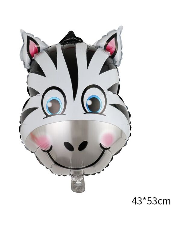 1 pc Birthday Party Balloons Large Size Zebra Foil Balloon Adult & Kids Party Theme Decorations for Birthday, Anniversary, Baby Shower