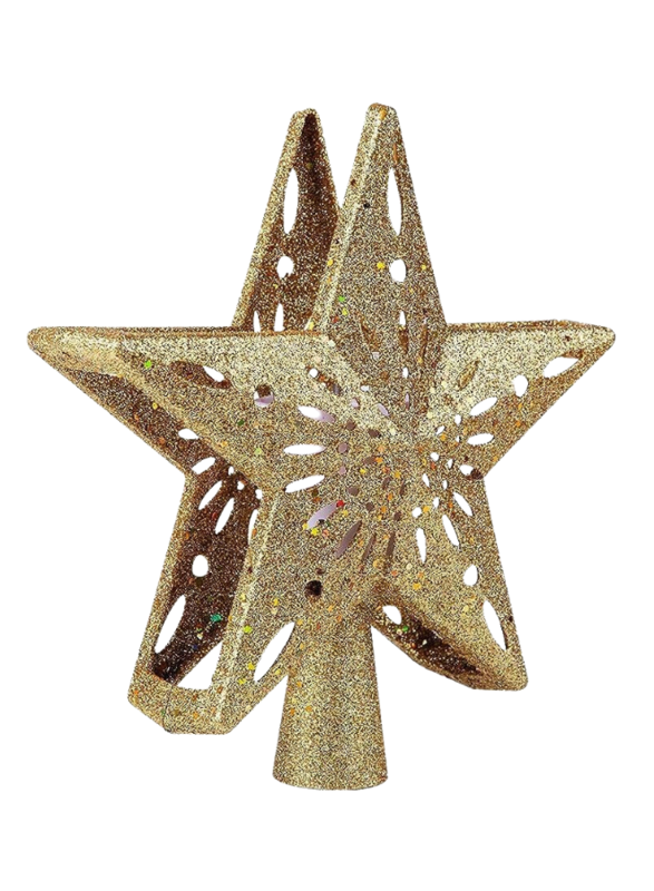 

Generic Christmas Tree Topper Lighted LED Rotating Sharp and Clear Projector 3D Star Tree Topper for Christmas Decoration-6 Design Slides- Gold