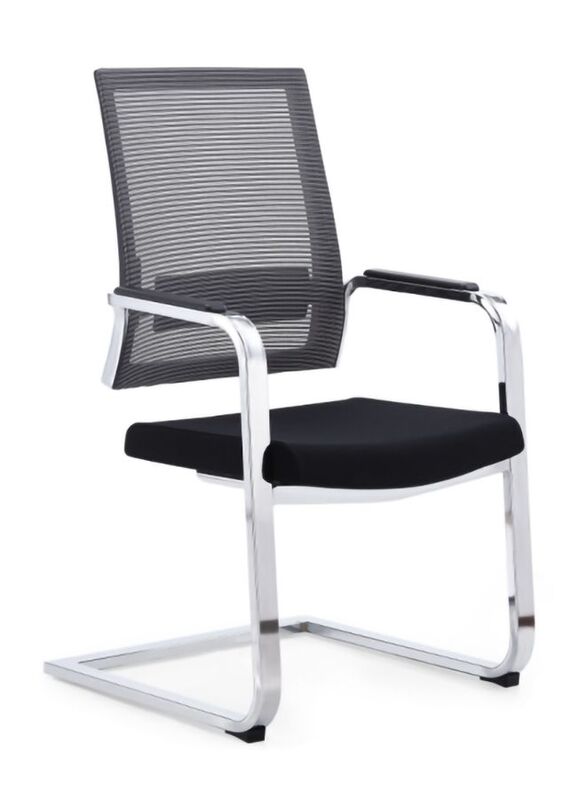 Breathable Mesh Office Visitor Chair for Home, Office and Shops with Steel Legs