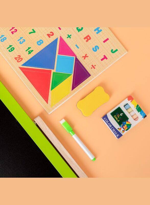 High Quality Educational Toys Kids Magnetic Drawing Wooden Double Side Blackboard For Children Drawing