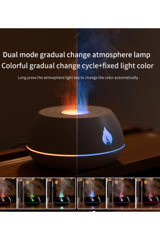 FireGlow Flame Aromatherapy Humidifier: Enhance Your Space with Tranquil Mist and Fragrant Bliss