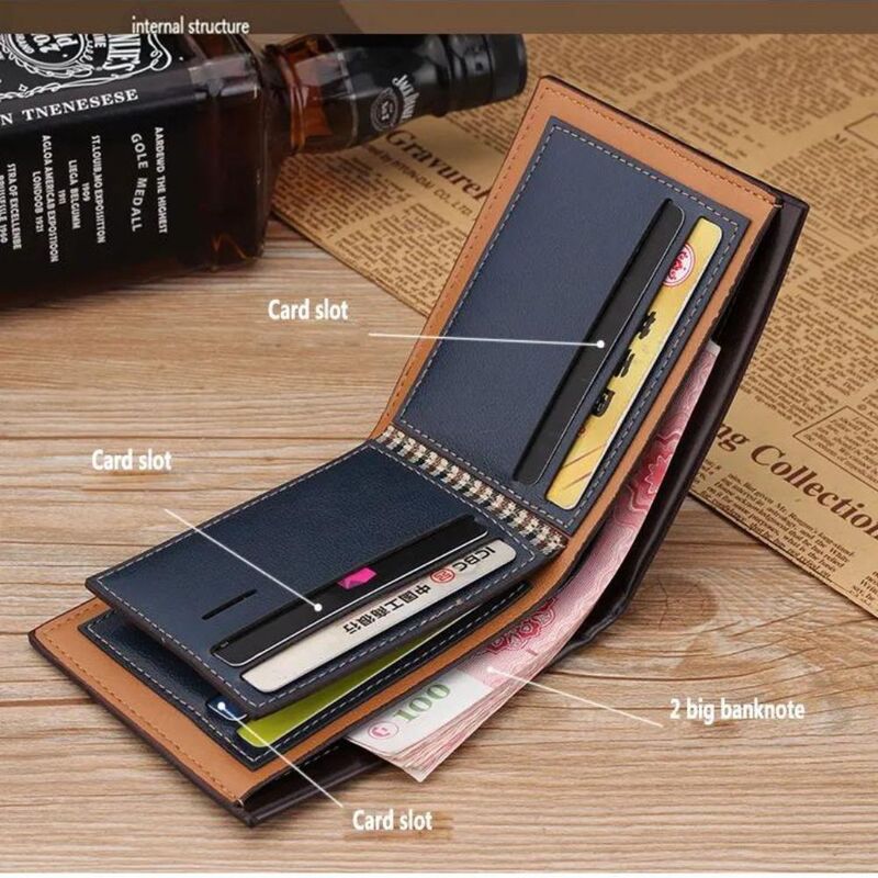 Premium Leather Wallet for Men - Stylish and Practical, Black