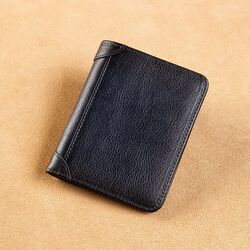 Timeless Leather Wallet for Men - A Must-Have Accessory, Dark Blue