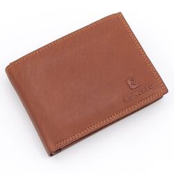R. Roncato Men's Leather Wallet Nappa Style, Equipped With Coin Purse, Spaces for Credit Cards, Id Card and Banknotes, Camel
