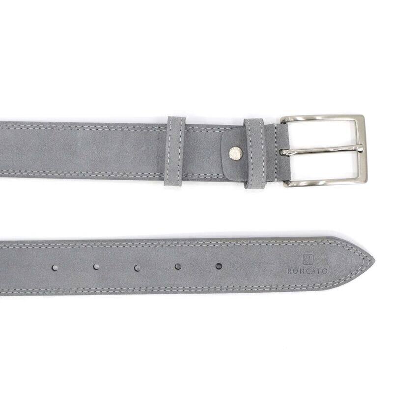 Upgrade Your Look with R RONCATO Beige Suede Leather Belt - A Timeless Accessory for Every Occasion, 125cm