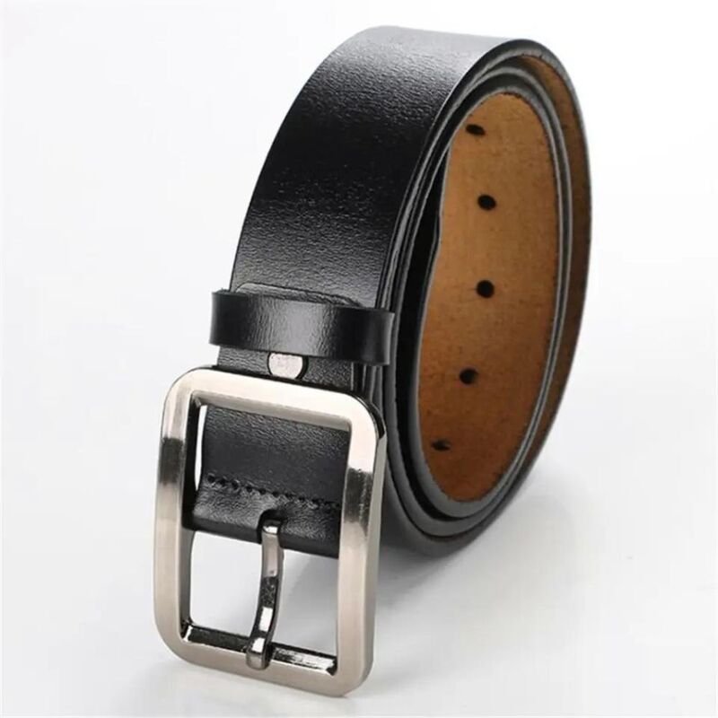 The Ultimate Men's Leather Belt: 120cm x 3.7cm of Style and Durability, Black