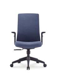 Middle Back Ergonomic Office Chair Without Headrest for Office, Home Office and Shops, Blue
