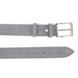 Upgrade Your Look with R RONCATO Grey Suede Leather Belt - A Timeless Accessory for Every Occasion, 115cm