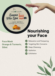 50 ml Orange Turmeric Nourishing Sauna Face Mask Face Mask for Radiant Skin