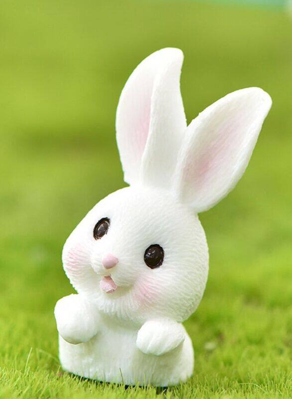 

Generic Radish Bunny Ornaments, Miniature Fairy Garden Ornaments, Cute Rabbits and Carrot House for Plant Pot, Home Decoration, Simulation Model Decoration