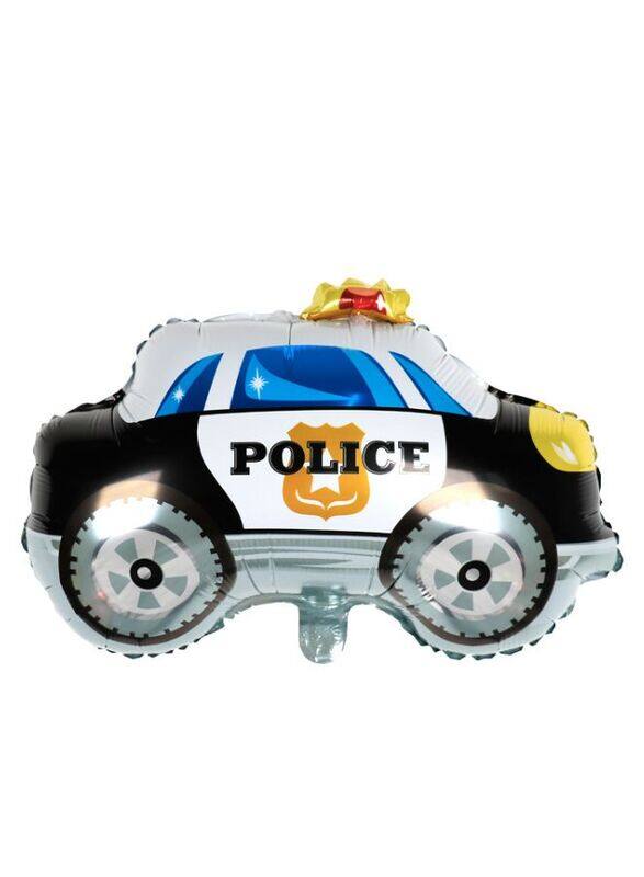 

Generic 1 pc Birthday Party Balloons Large Size Police Car Foil Balloon Adult & Kids Party Theme Decorations for Birthday, Anniversary, Baby Shower