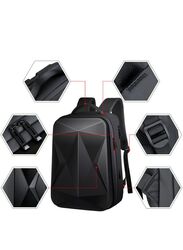 Travel Laptop Backpack,Water Resistant Hard Shell Backpack with USB Charging Port, Business Computer Backpack for Work/School/College, Black