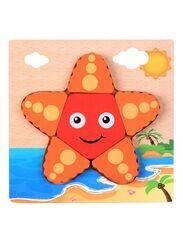 Wooden Puzzles for Kids Boys and Girls Pets Set Star Fish