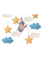 Baby Crib Nursery Mobile Wall Hanging Decor, Baby Bed Mobile for Infants Ceiling Mobile, Cute and Adorable Hanging Decorations, Elephant
