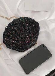 Captivating Shell-Shaped Women's Clutch ,Vintage Glitter Evening Bags for Unforgettable Party Elegance