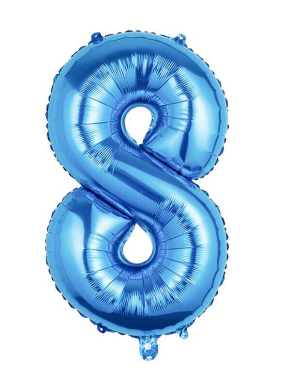 

Generic Balloons Arch Kit Party Decorations Number Balloon 32 Inch Foil Balloons Digtal Helium Birthday Wedding Party, Number 8, Blue